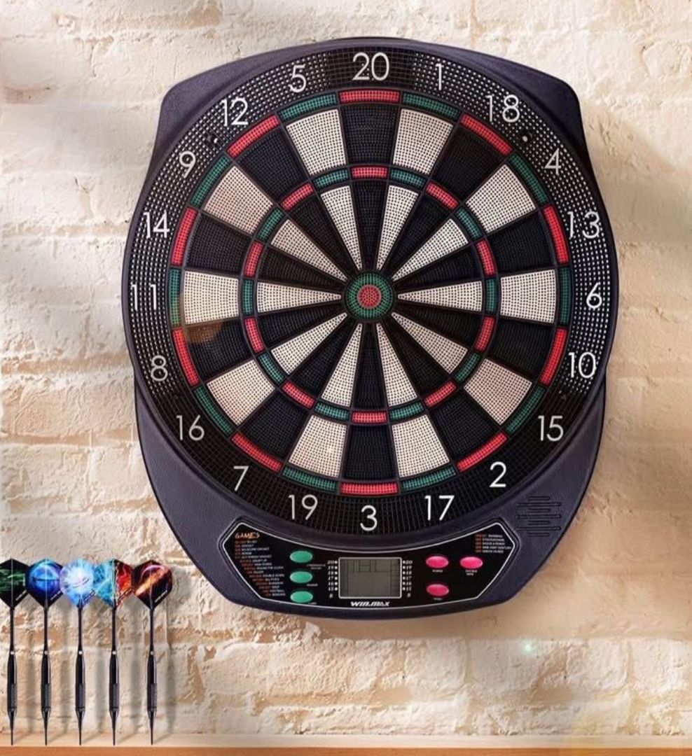 Like New-soft Tip Electronic Dart Board