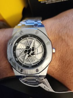 Invicta Speedway Rim 42mm Brushed Steel Watch