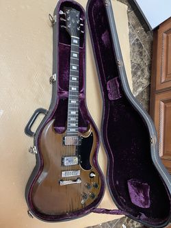 Gibson VINTAGE SG Standard 74 Natural Mahogany Electric Guitar Serial: 180008 Works Good $3400 Firm on Price