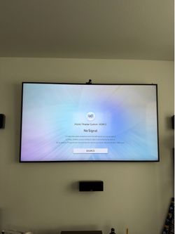 4k Samsung tv 75” with home theater system