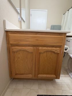 Wood Vanity