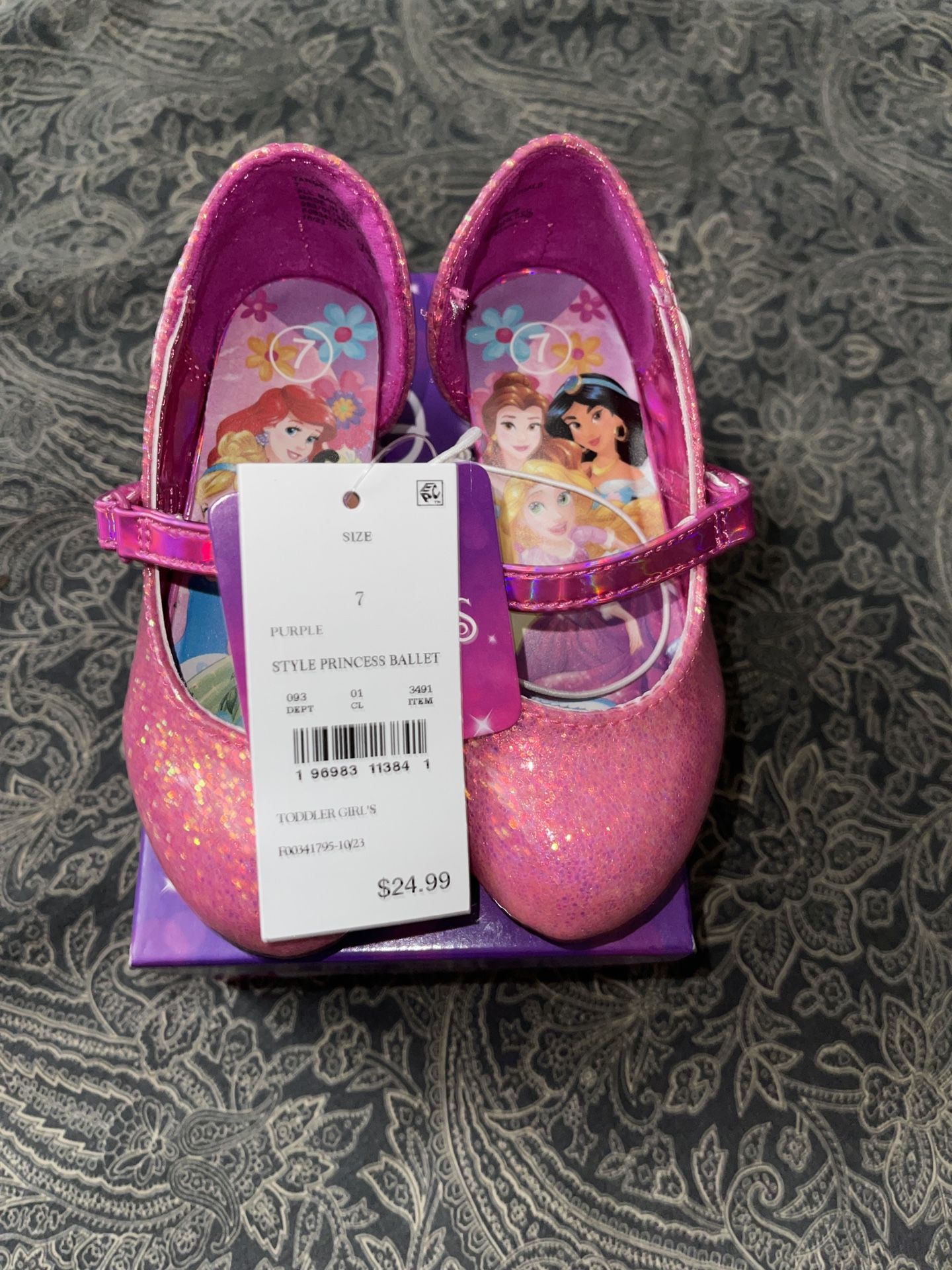 Disney Toddler Girls Disney Princess Maryjane Dress Pumps Shoes Purple Size 7T