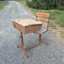 Antique School Desk