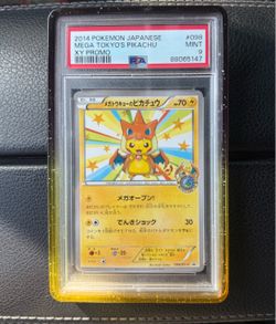 PSA 9 Mega Tokyo's Pikachu Japanese Pokemon slab
