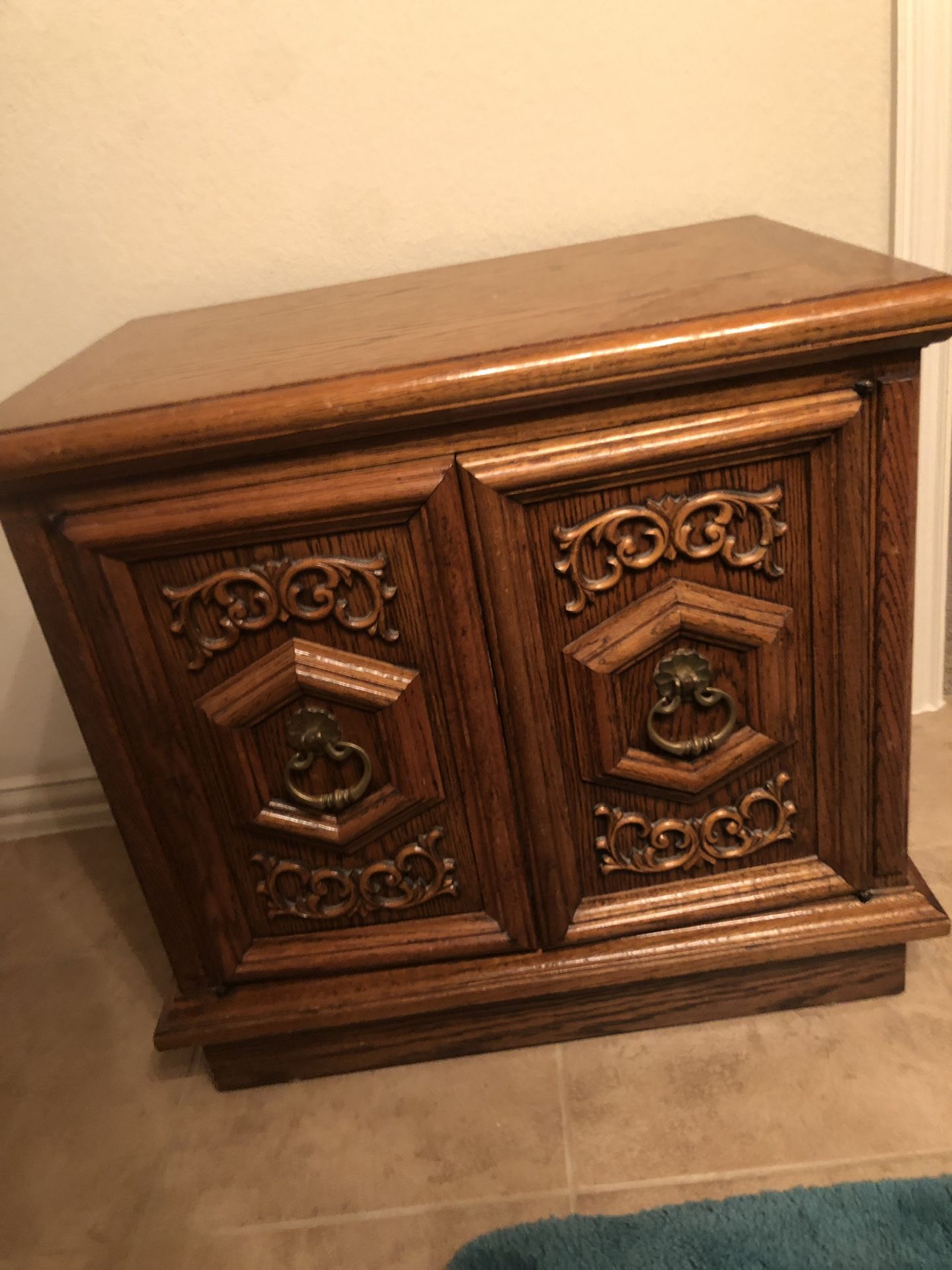 3 Piece Set, Solid Oak Wood.