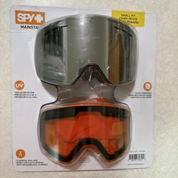 SPY+ Mainstay Snow Goggles Dual Lens Regular Fit Helmet Compat Triple Foam with Bag