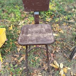 Antique Metal Stool 