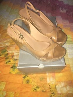ALDO Tan Wedge heels. Size 7