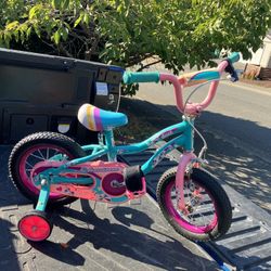 Child Kid Children Bike 12” Wheels With Training Wheels Bicycle Tricycle Trike in Good Condition