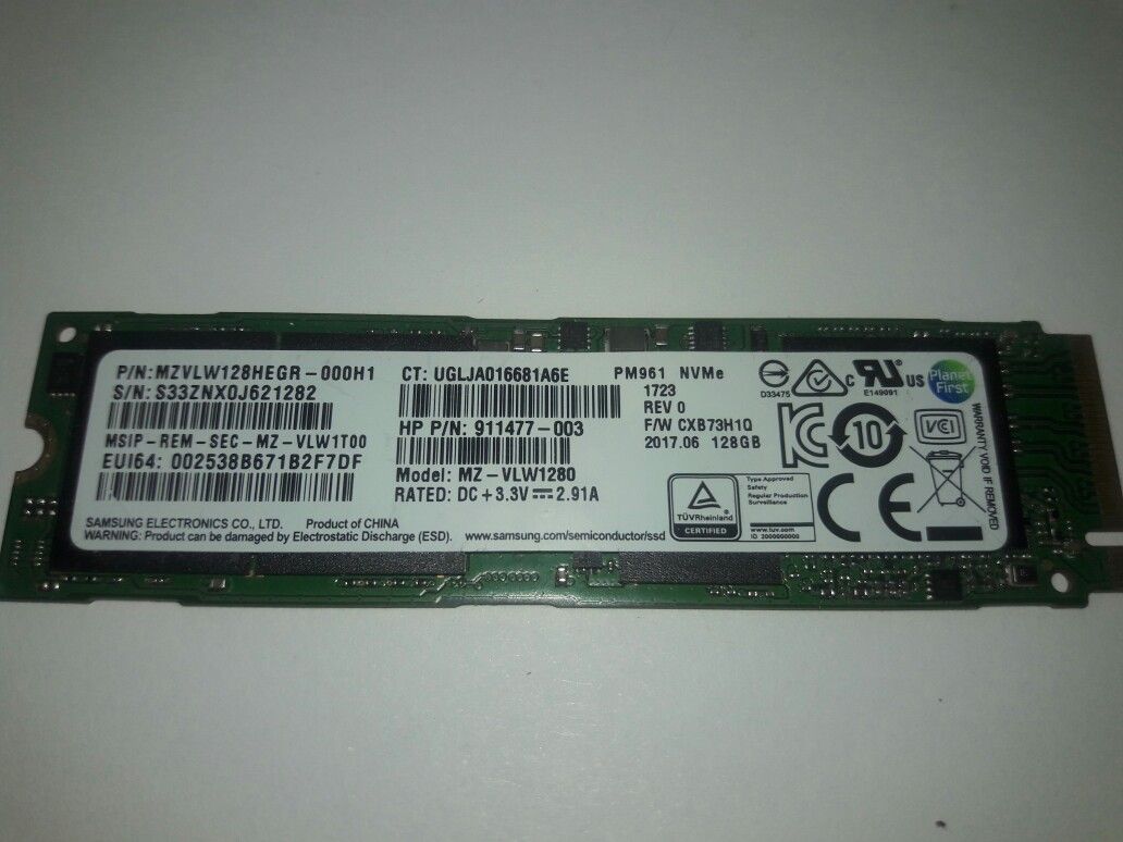 Samsung 128gb SSD Solid State Drive P/N: MZVLW128HEGR-000H1