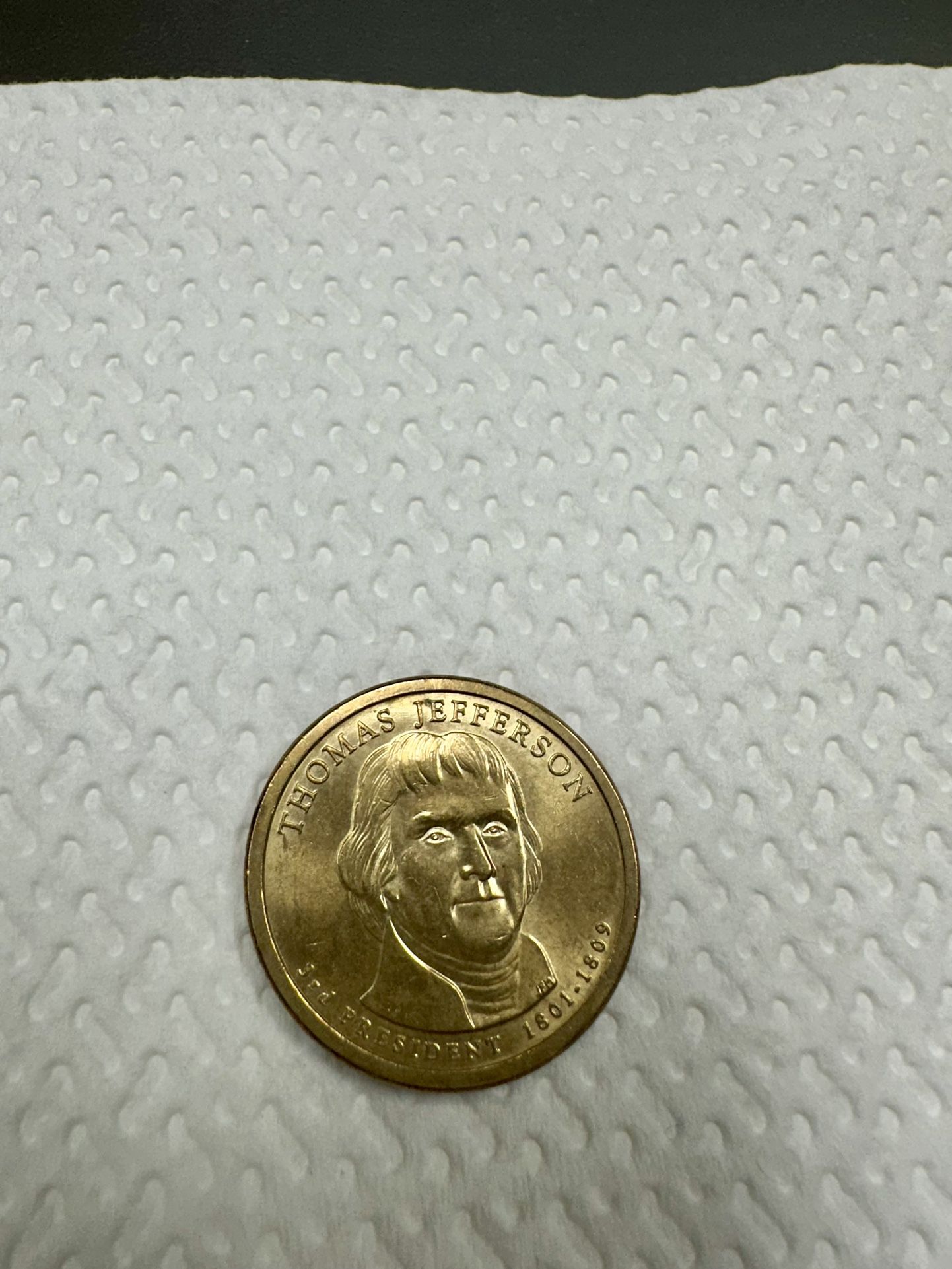 Thomas Jefferson Presidential Dollar Coin