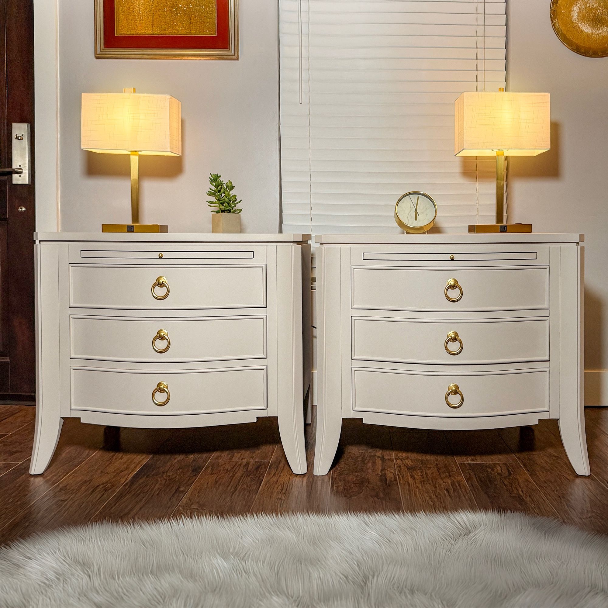 Nightstands set of Two, End Tables, Night Tables, Bedside Tables, Refinished 