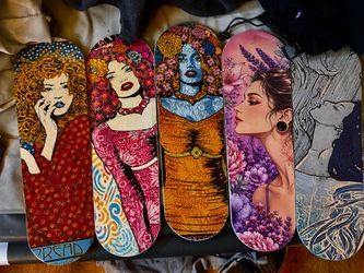 Set of 5 Wall Art Graphic Decks - Chuck Sperry & Others