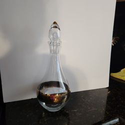 Vintage Decanter Gold Rim