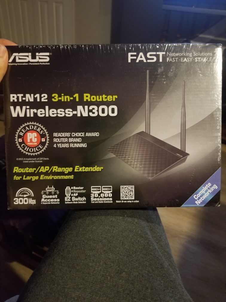 UNOPENED Wireless-N300 3-in-1 Router/AP/Range Extender