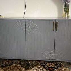 Tv Stand/4 Door Cabinet Storage 