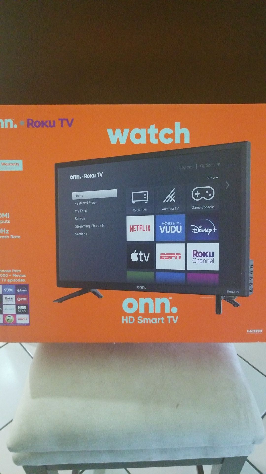 Brand New 24" onn Roku Smart Tv