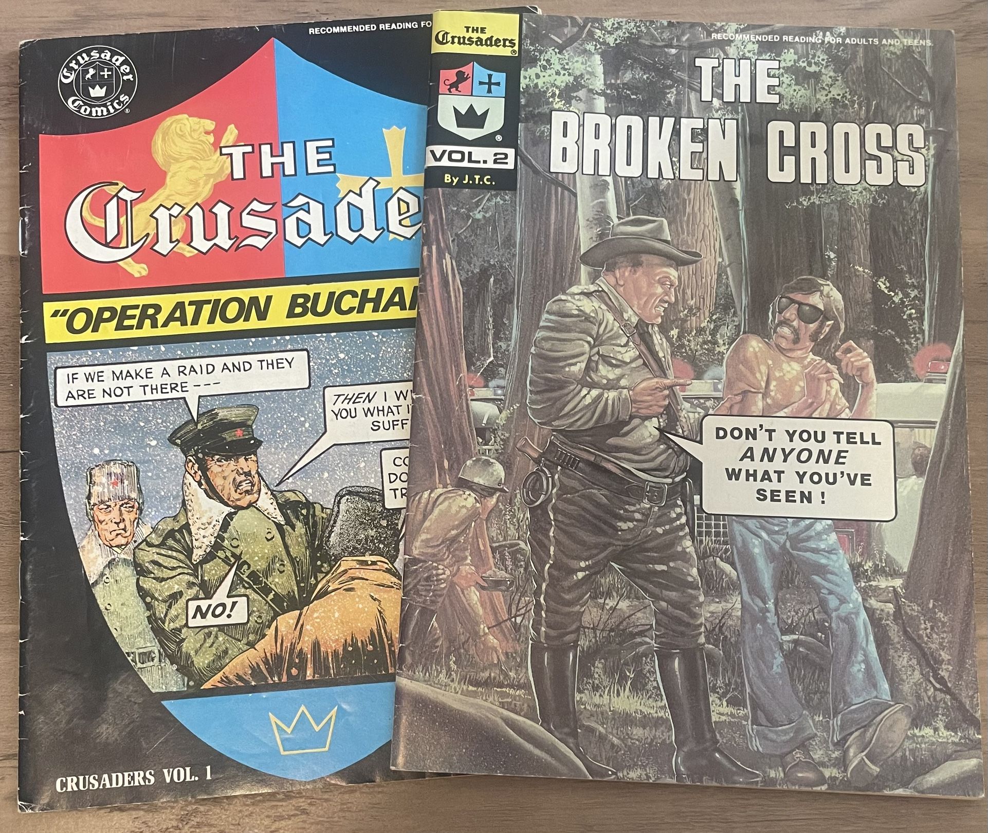 Vintage “The Crusaders” Christian Comics Vol. 1&2