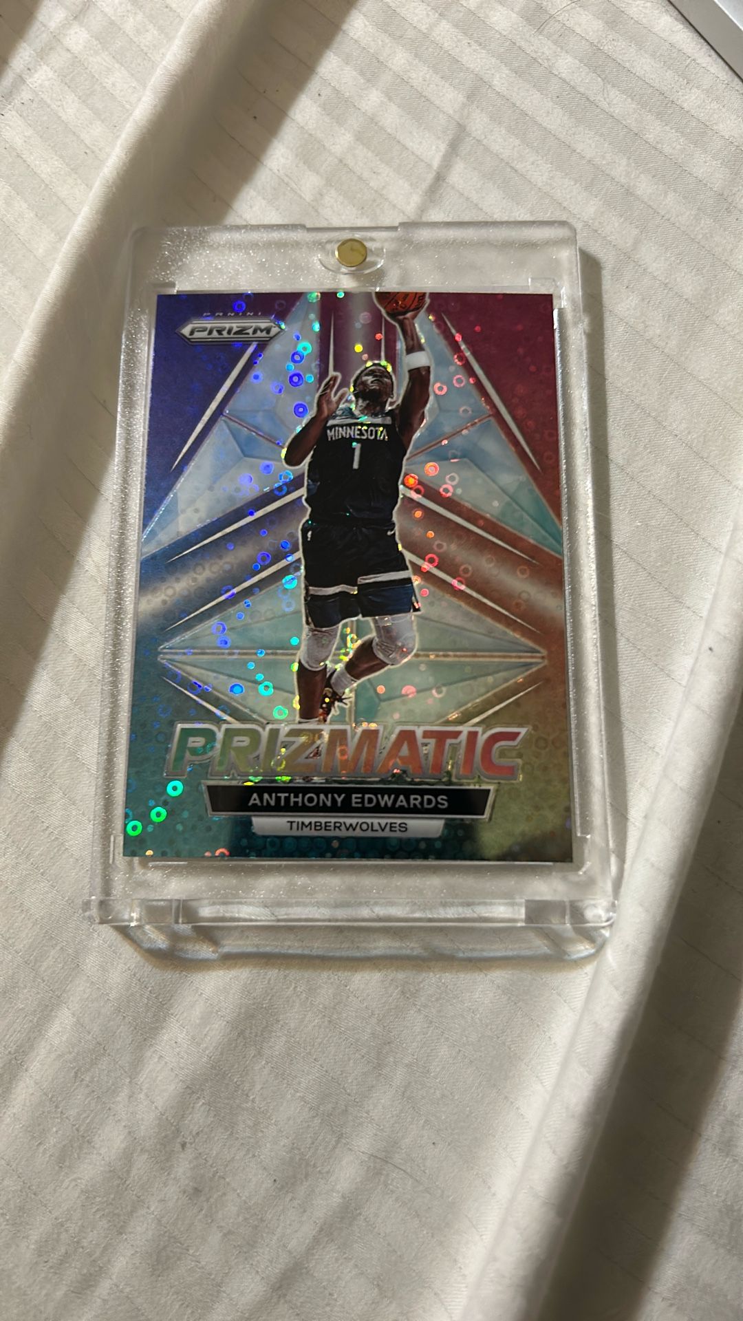 2022-23 Anthony Edwards Prizmatic Disco Prizm 