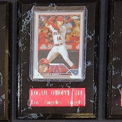 Angels Logan O'Hoppe Mini-Plaque 