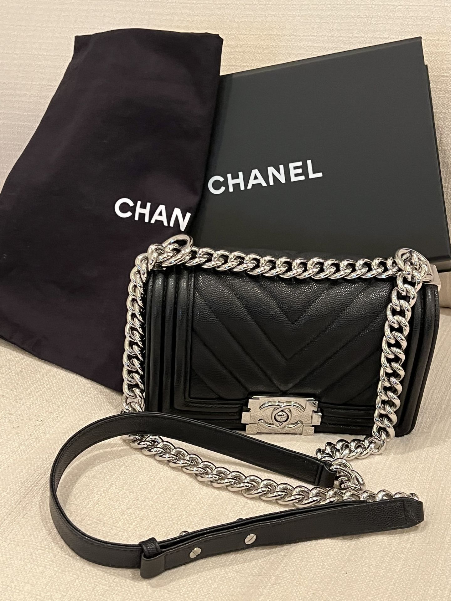 AUTHENTIC CHANEL BOY BAG