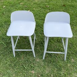 Two Muuto Style Bar Stools 