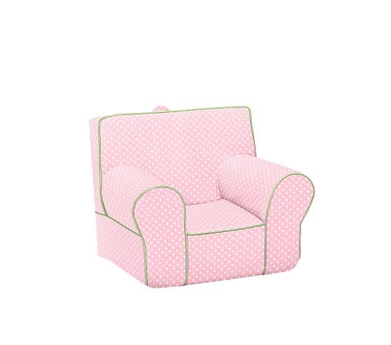 Pottery Barn Kids Anywhere Chair Pink Mini Dot