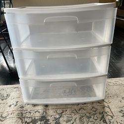 Clear Stacked Stored Drawers