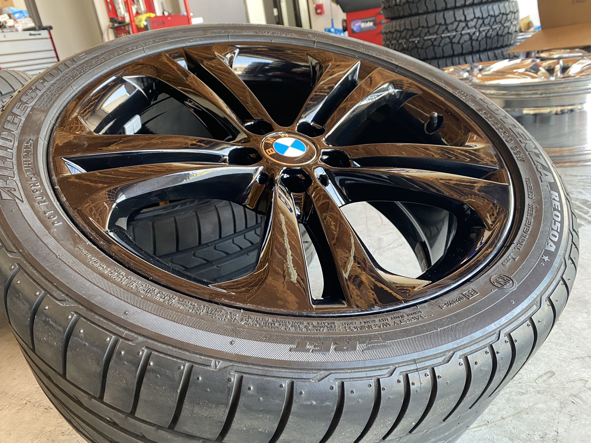 19” BMW 3 series staggered rims and tires