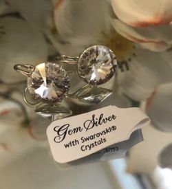 Crystal color luxury earrings 12mm