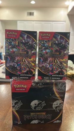 Pokemon Pitch Black Display Booster Box + 2 Booster Bundles