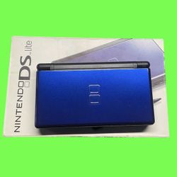 Nintendo DS Lite - Cobalt Black w/ Box And Manuals