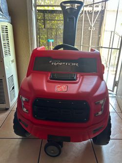 Step2 2-in-1 Ford F-150 Raptor | Kids Ride On Push Car | Red