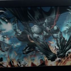 Batman Poster Framed Holographic