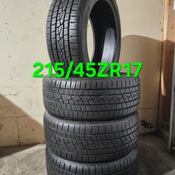 215/45/17 Tires All Season Continental ControlContact 
