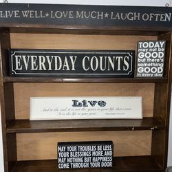 Sayings Sign Home Decor