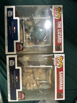 Lizard and Sandman Funko pops