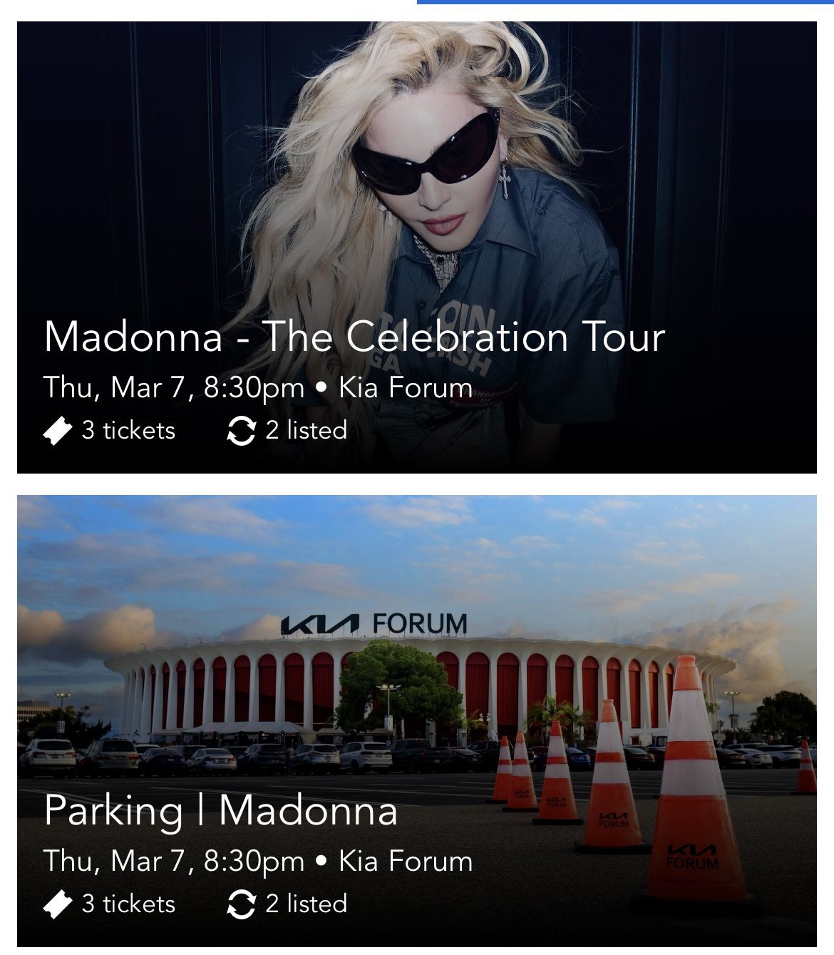 Madonna Celebration Tour Tickets