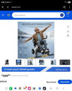 New electric wheelchair for adults, but without the box.