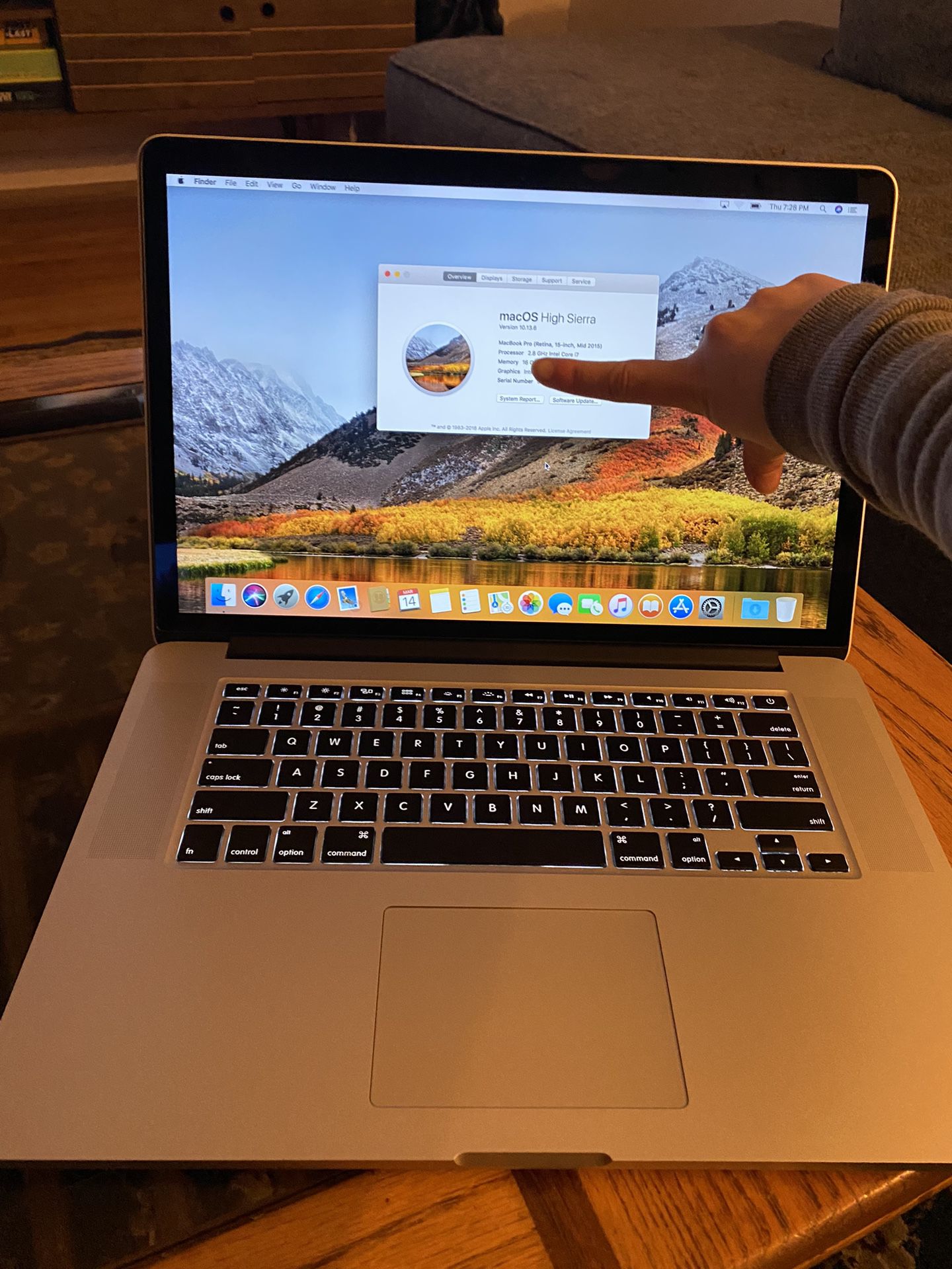 Apple Macbook Pro Retina 15.4 inch 16 GB RAM, 1 TB
