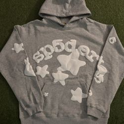 Grey Bulge Sp5der Hoodie Size M