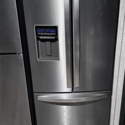 whirlpool stainless 20 cu. ft. french door bottom mount refrigerator with water dispenser