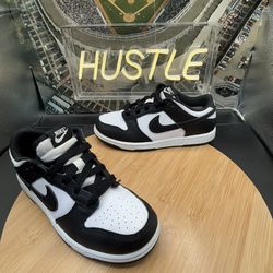 Nike Dunk Low White Black Panda (PS) Size 2Y (CW1588-100)