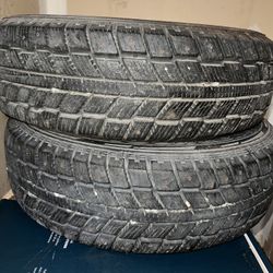 Two Studded Winter Tires 215/70r/16