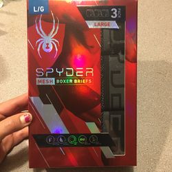 NWT Spyder men’s mesh boxer briefs 3pack size L