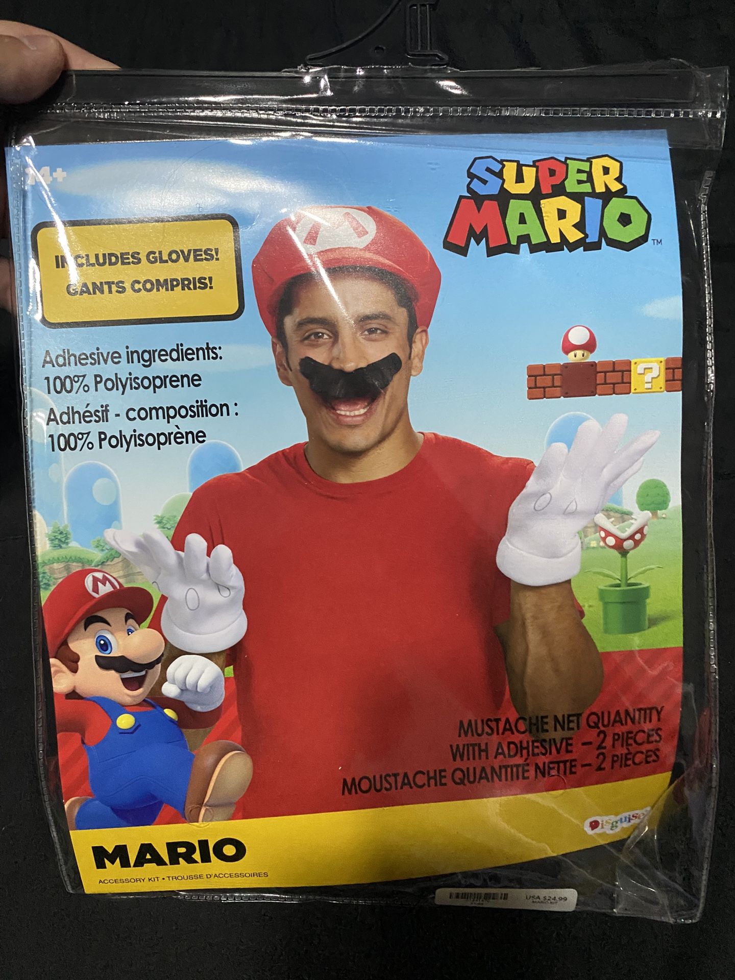 Mario Hat & Gloves Costume
