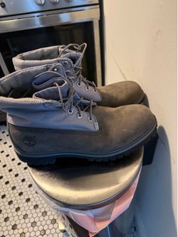 Grey/Silver Timberlands Size 12