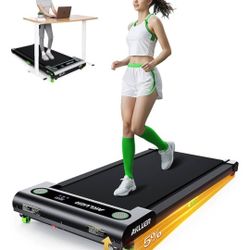 Akluer 480L-A Under Desk Walking Pad Treadmill with Incline, 2.5HP Quiet Motor, Remote Control & LED Display, 330 lbs Capacity, Slim Portable Walking 