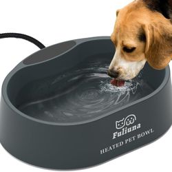 NEW - Heated Water Bowl for Pets Dog & Cat