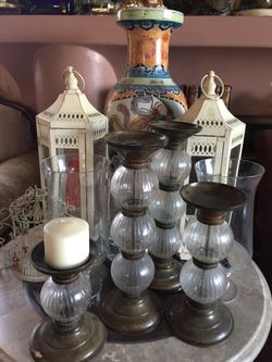 Candle holder and jar